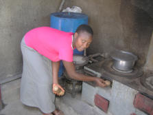 Jellitone Suppliers Briquettes being used in a stove in Uganda