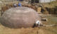 Large brick biogas dome built for CMC Vellore, South India