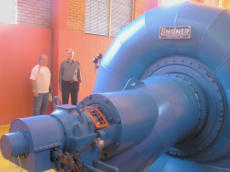 Hydro turbine used by CRELUX to generate electricity