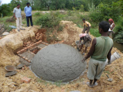 Underground dome (Deenbandhu) plant being built in South India