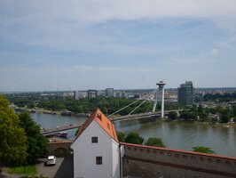 06-Most UFO bridge, from Bratislava castle