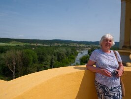 11-Jane in Melk Abbey aboce Danube